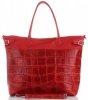 Kožené kabelka shopper bag Vittoria Gotti červená V691622